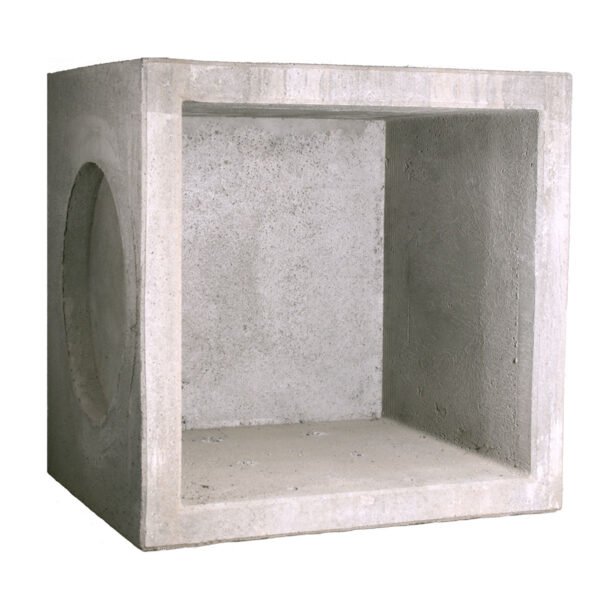 Arqueta de hormigón con fondo 40x40