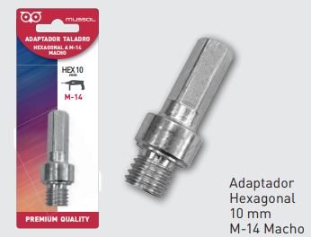 Adaptador hexagonal 10mm