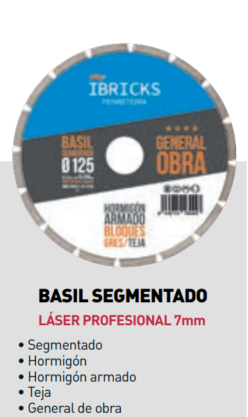 Disco diamante multiuso basil 115mm