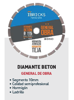 Disco diamante Beton 115mm