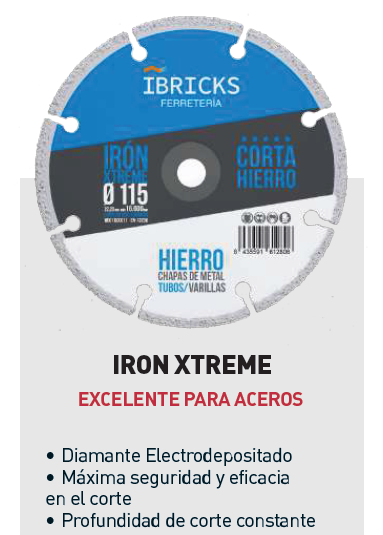 Disco diamante Iron Xtreme 115mm