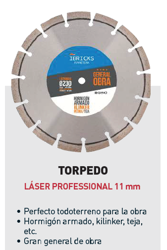 Disco diamante Torpedo 230mm