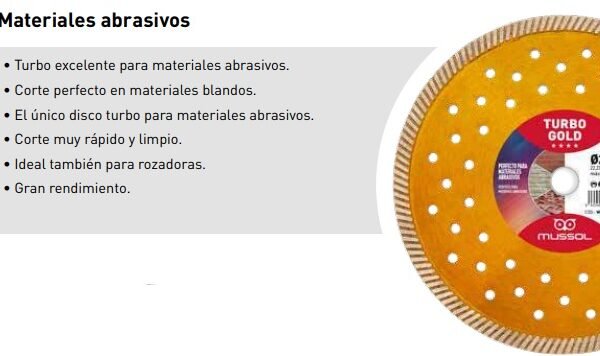 Disco diamante Turbo Gold 230mm