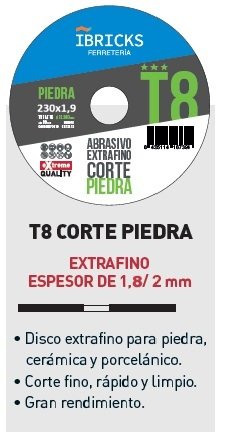 Disco G8 extrafino piedra 230mm