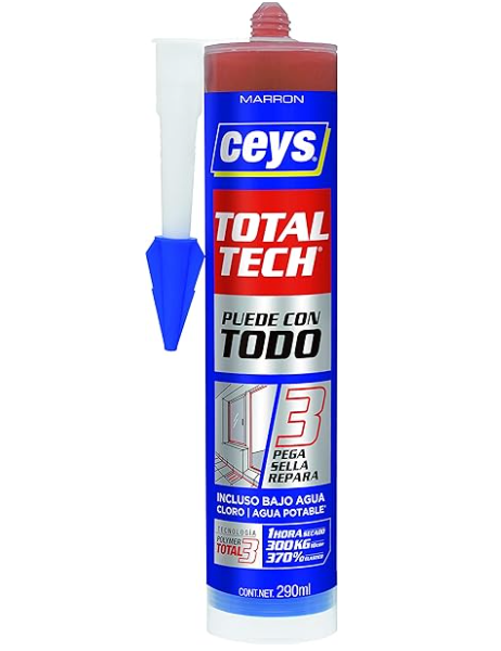 Silicona TotalTech marrón 290ml